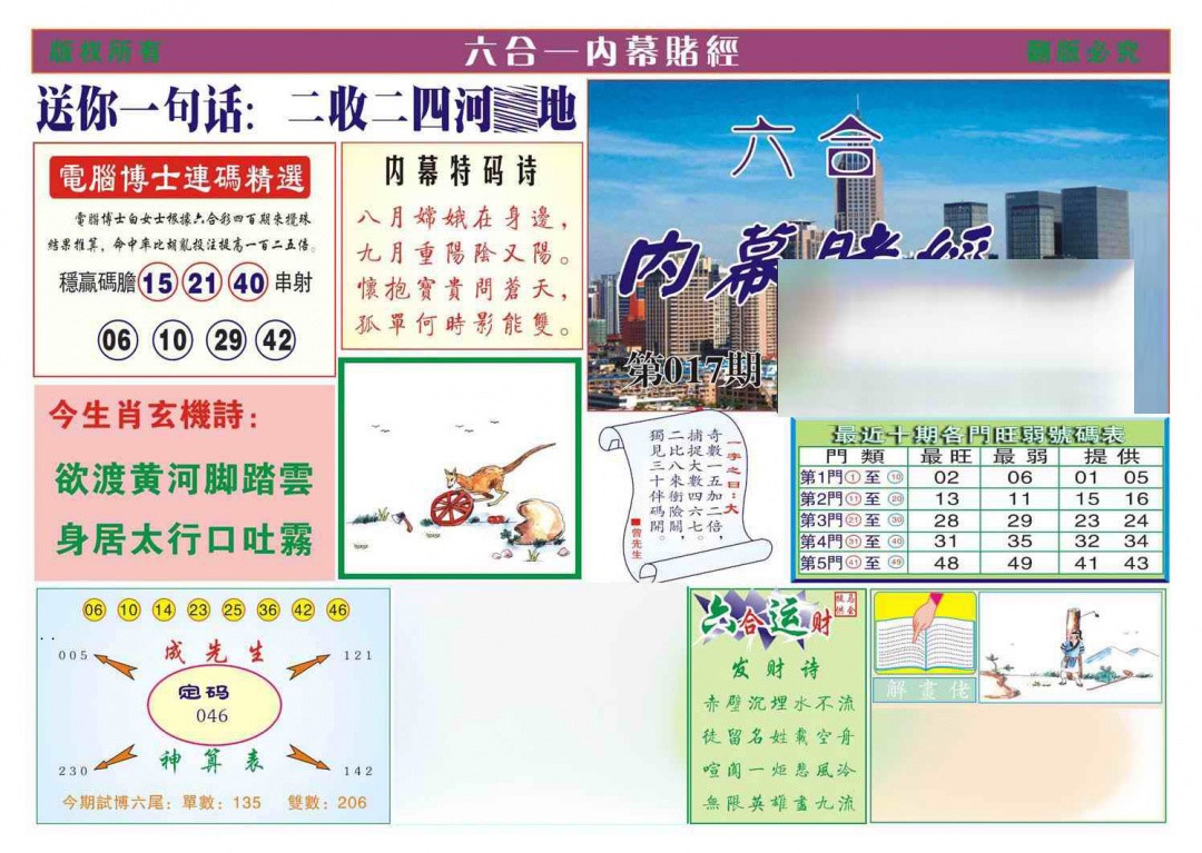 017期内幕赌经[图]