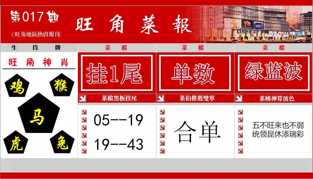 017期旺角菜报[图]