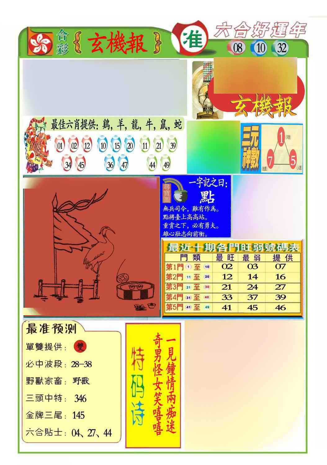 017期马经玄机报(新图推荐)[图]