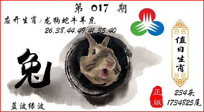 017期值日生肖[图]